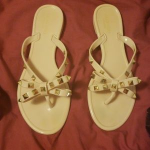 Slighlty worn Valentino flip flops